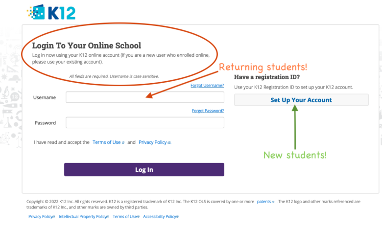 K12 OLS Login